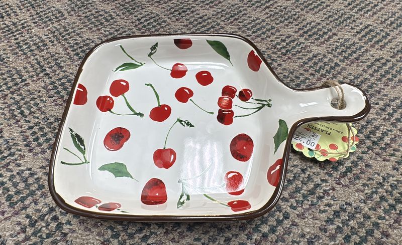 Small Ceramic Platter - Cherry