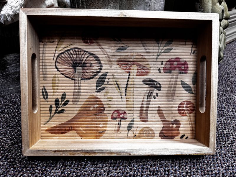 Wood Mushroom Tray