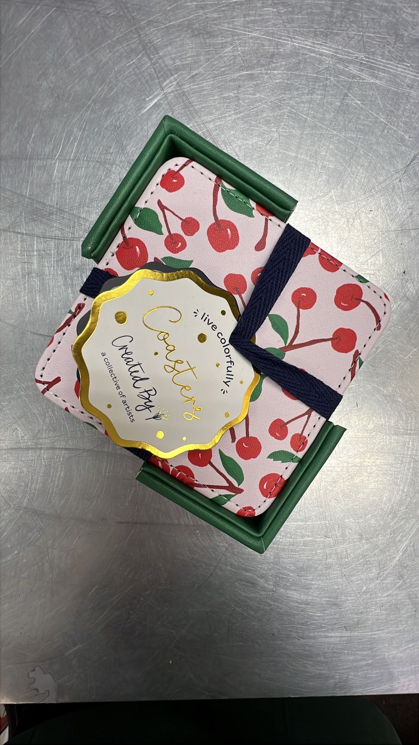 Coaster Gift Set of 4 - Cherry!