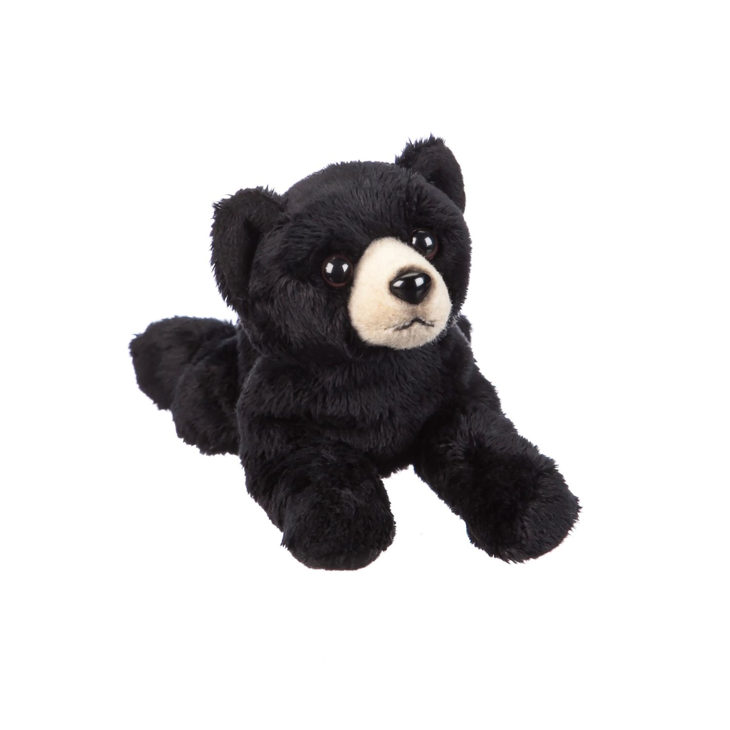 Plush Toy Bean Bag Black Bear, 8&quot;
