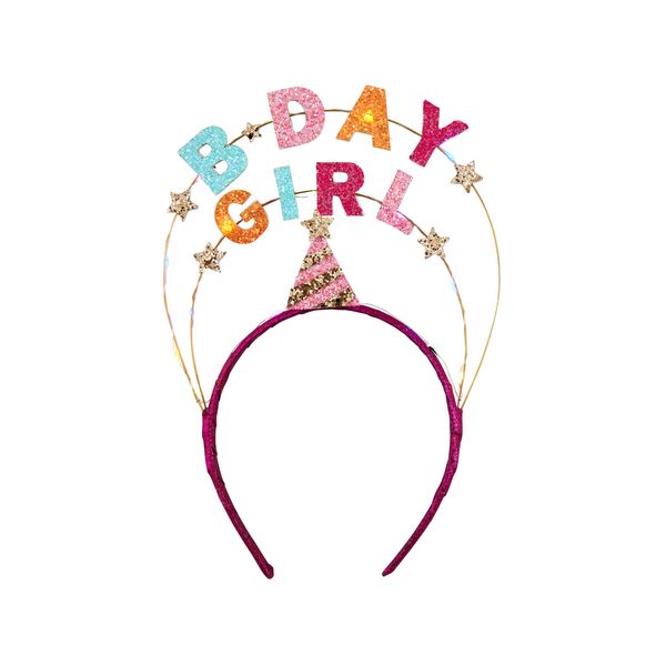 Light Up B-Day Girl Headband