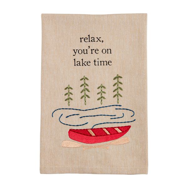 Lake Time Tea Towel