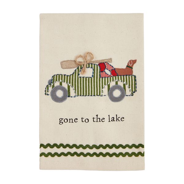 Gone to the Lake Applique Towel