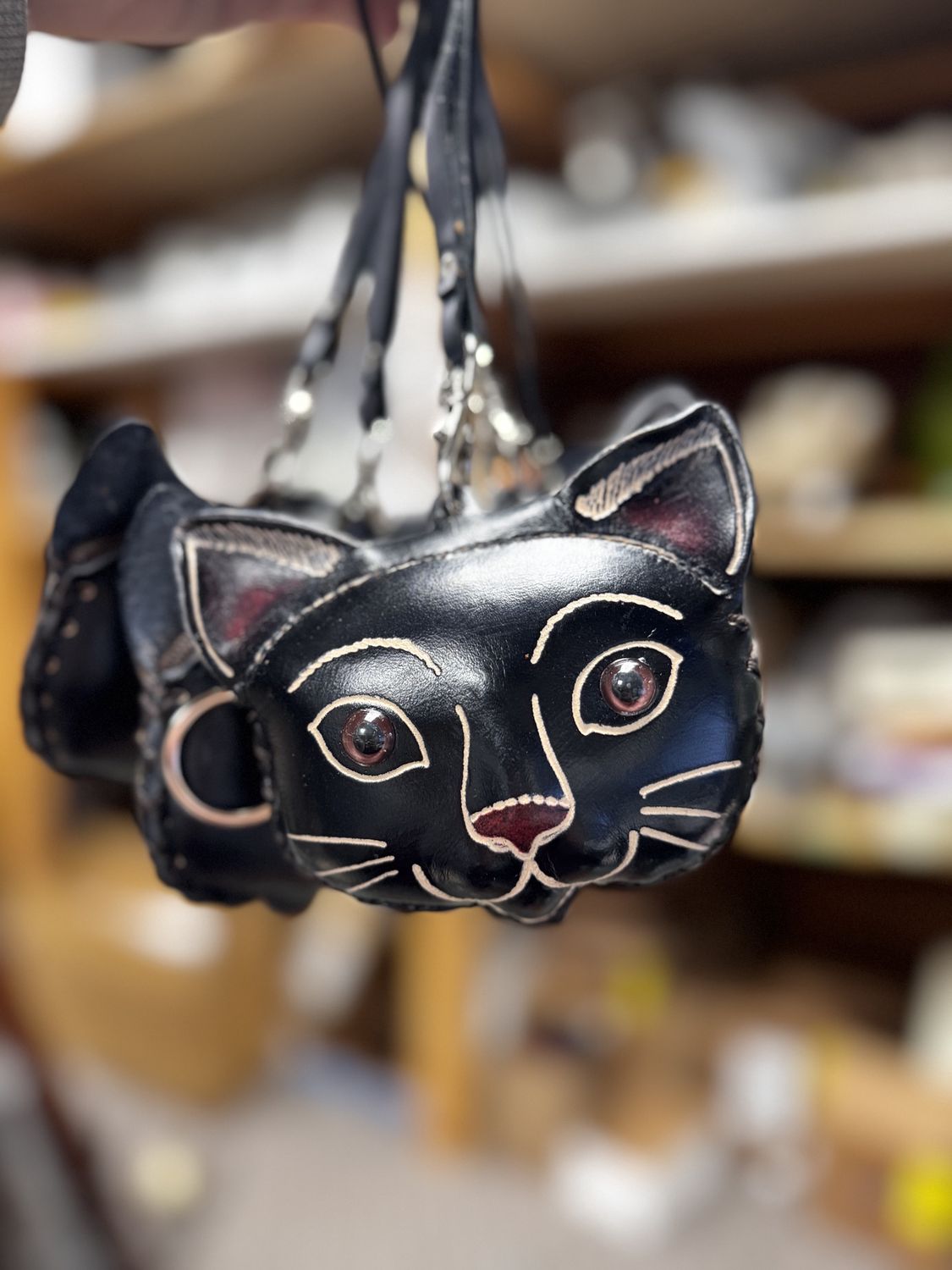 Black Cat Wristlet Coin Purse