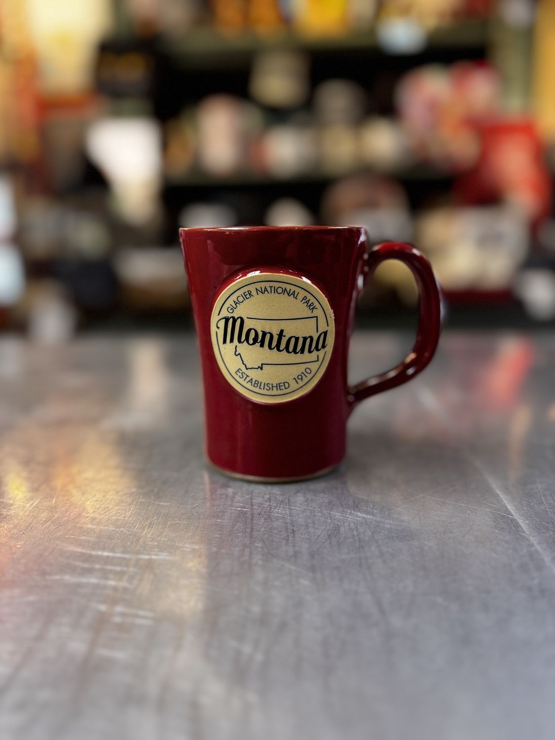 Glacier National Park/Bigfork Montana Mug, Red EXCLUSIVE