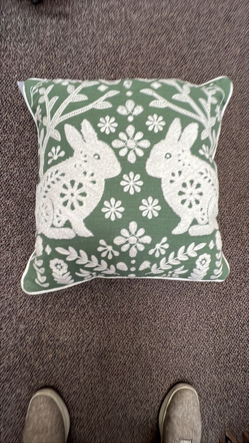 Woodland Spring Bunny - Pillow