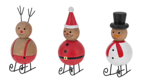 Sled Figures Ornament