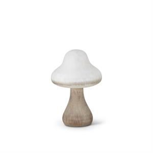 White /Natural Wood Mushrooms - Tabletop, Size: 8.75in