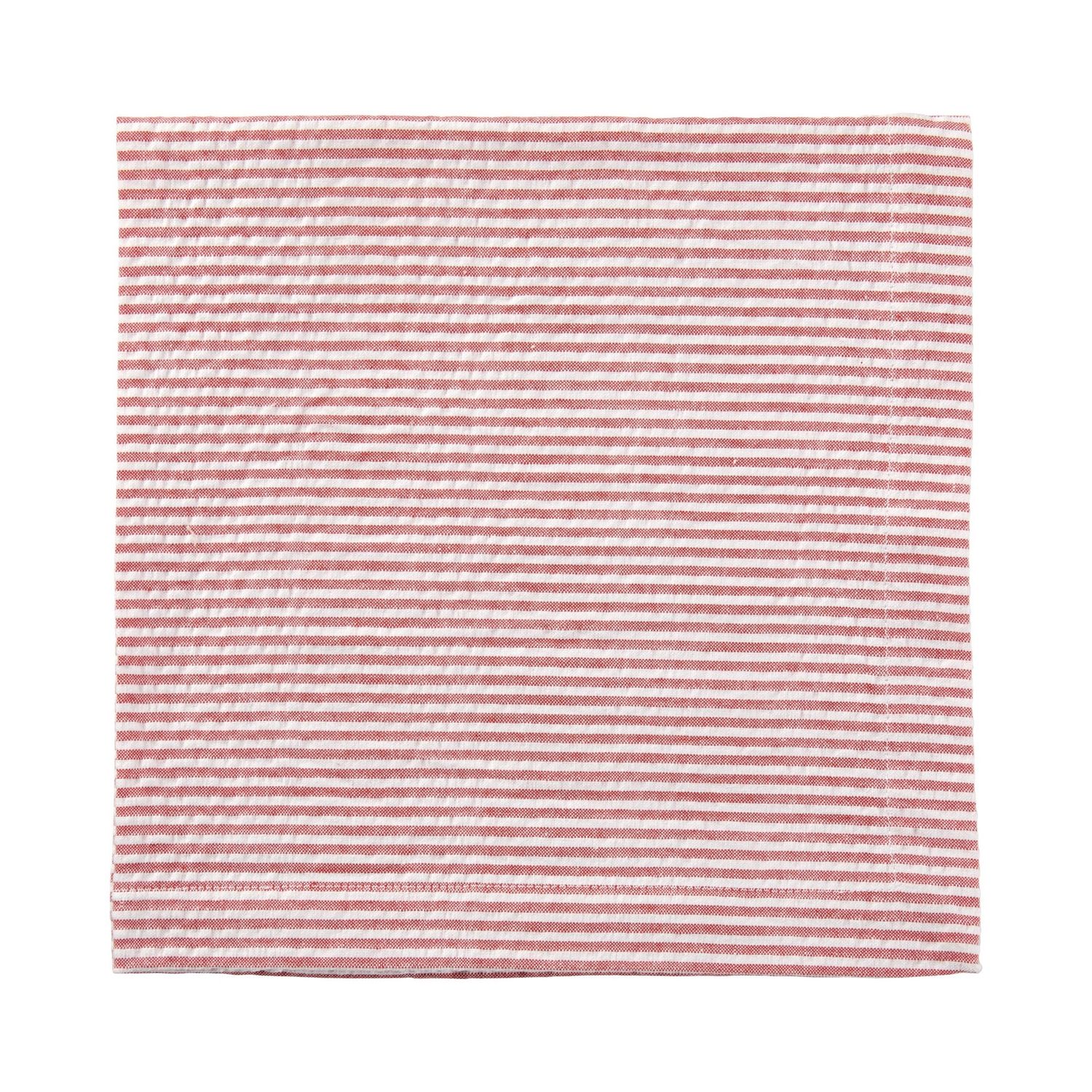 Red Seersucker Napkins