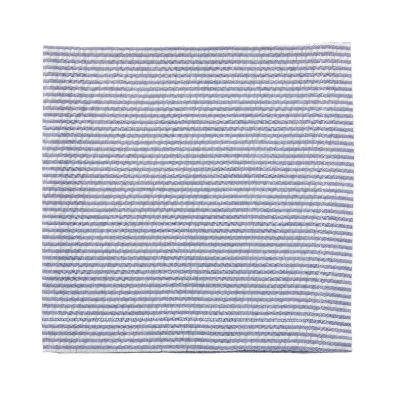 Navy Seersuckers Cloth Napkin