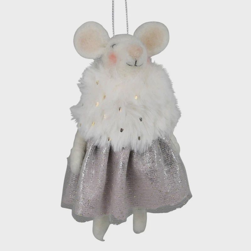 Oh So Fancy Mouse -  Felt Ornament