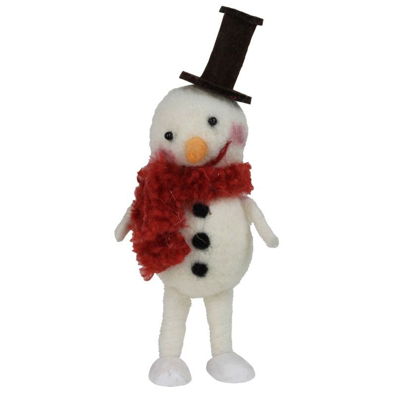Bashful Felt Snowman Ornament