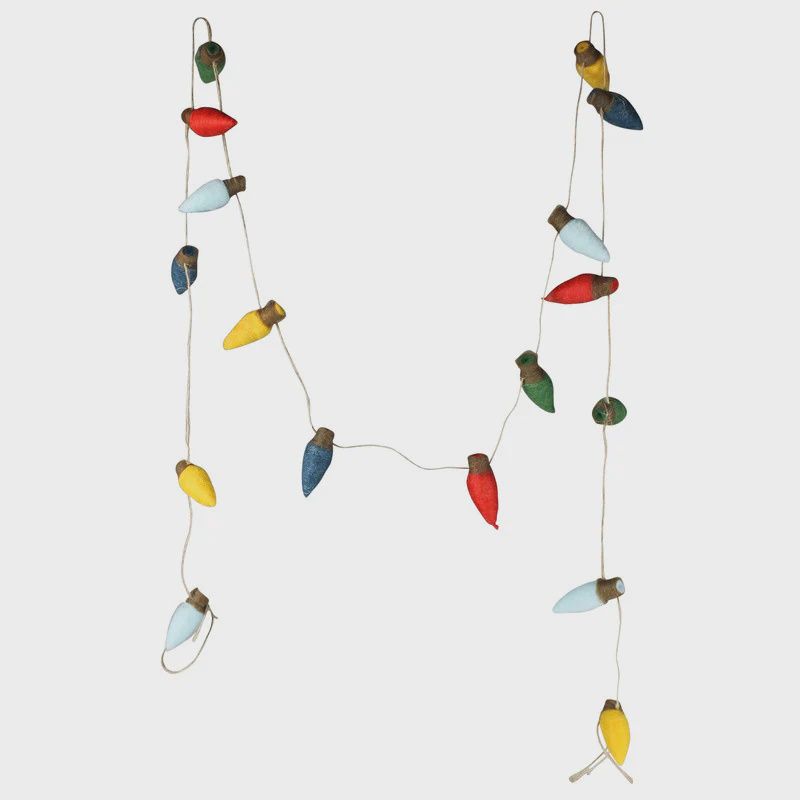 Tiny Felt String Lights - Garland