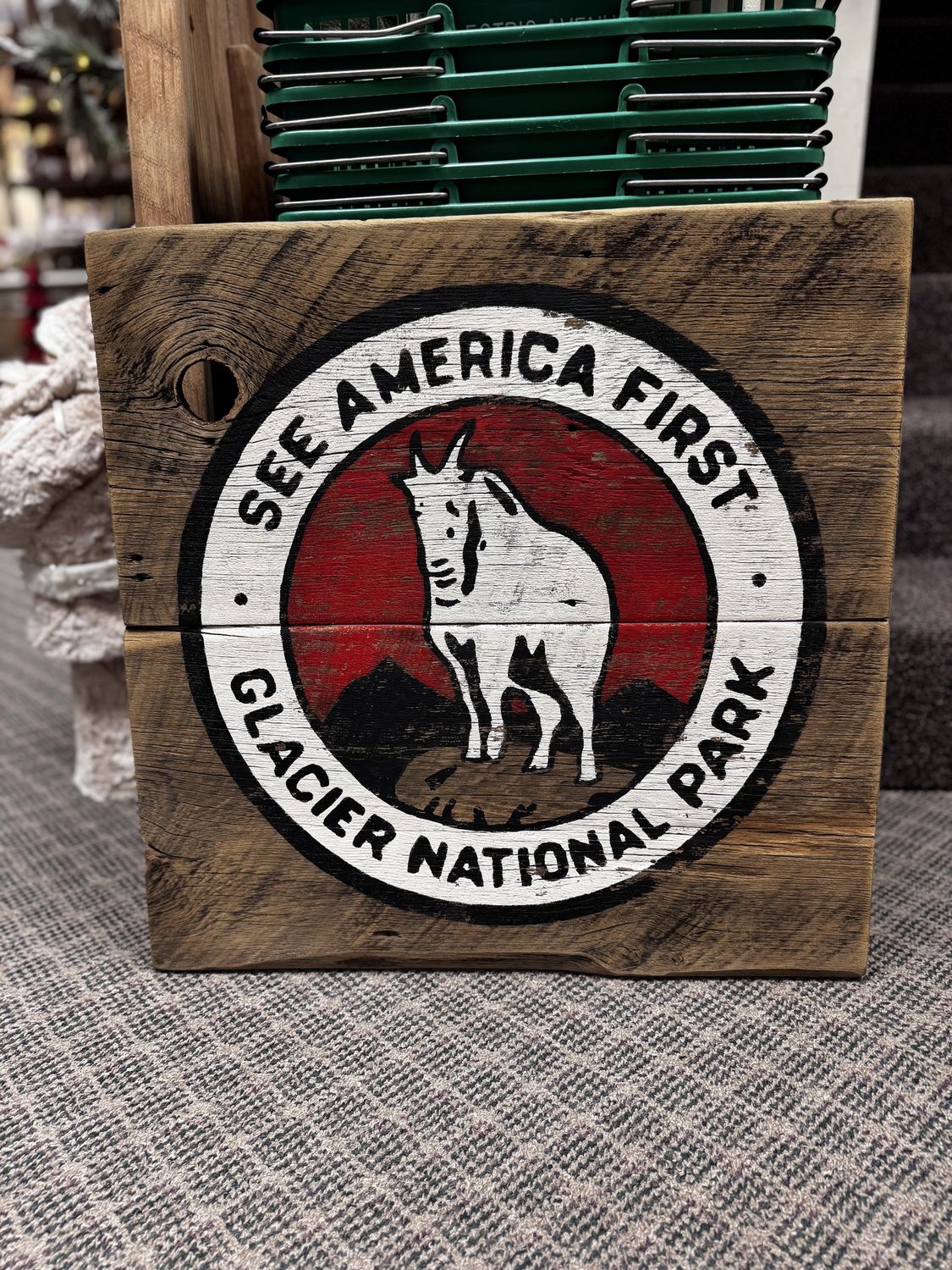Barnwood Goat See America First