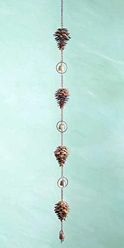 Pinecone Chain with Bells - Outdoor Decor
