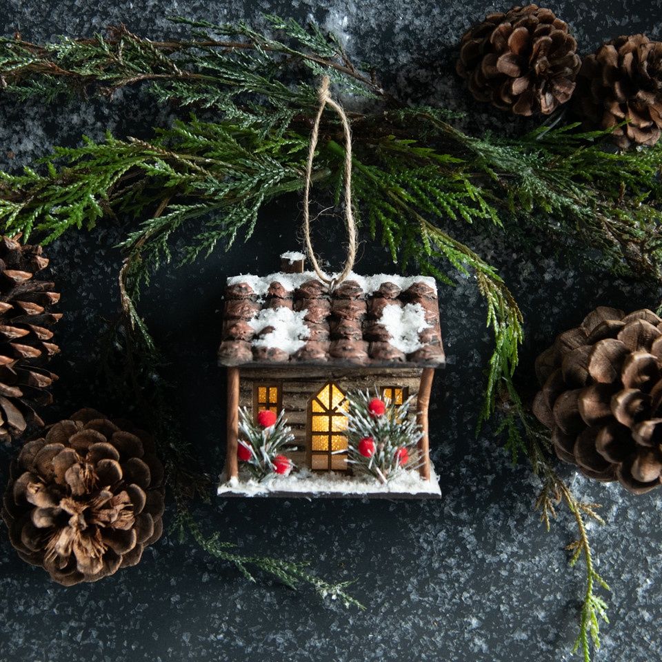 Ornament Wright Cabin