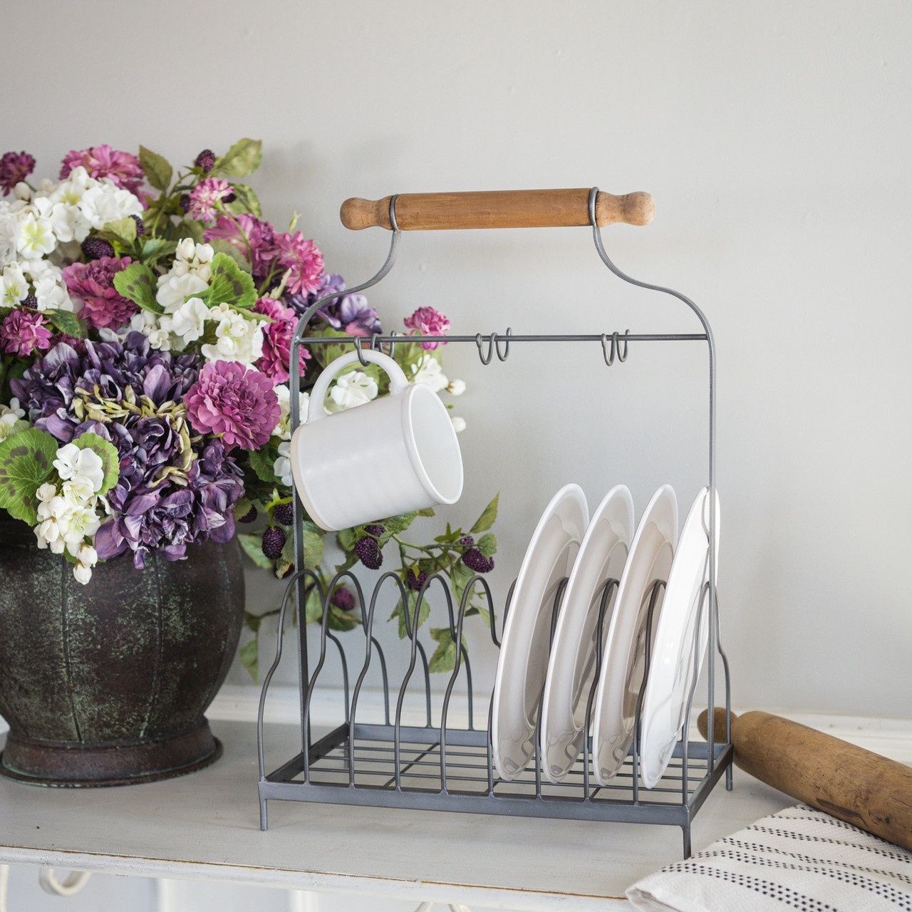 Tabletop Plate &amp; Cup Holder