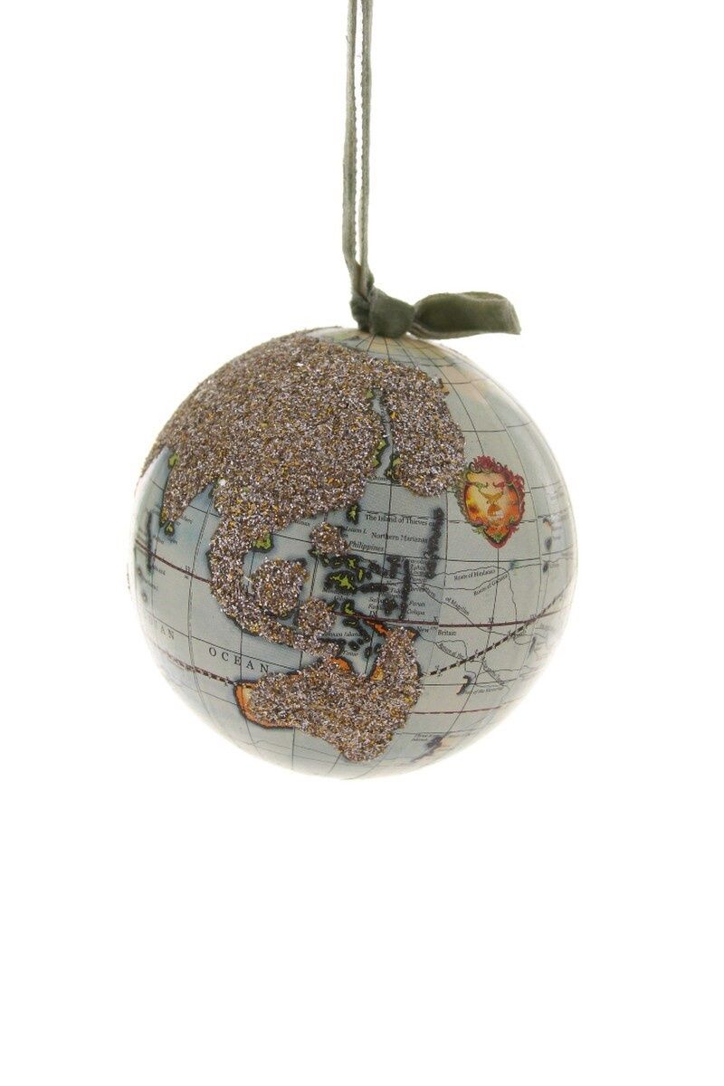Ornament Glittered Globe