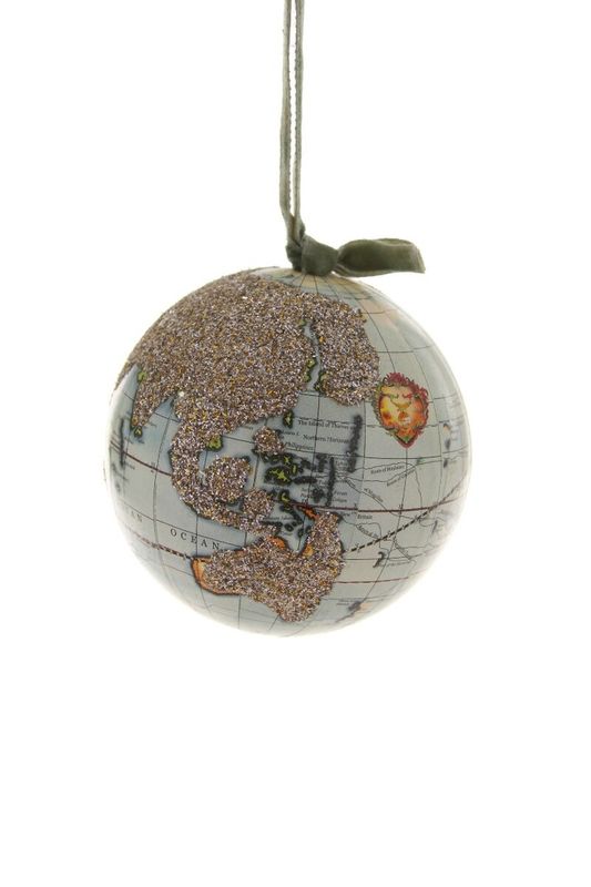 Ornament Glittered Globe