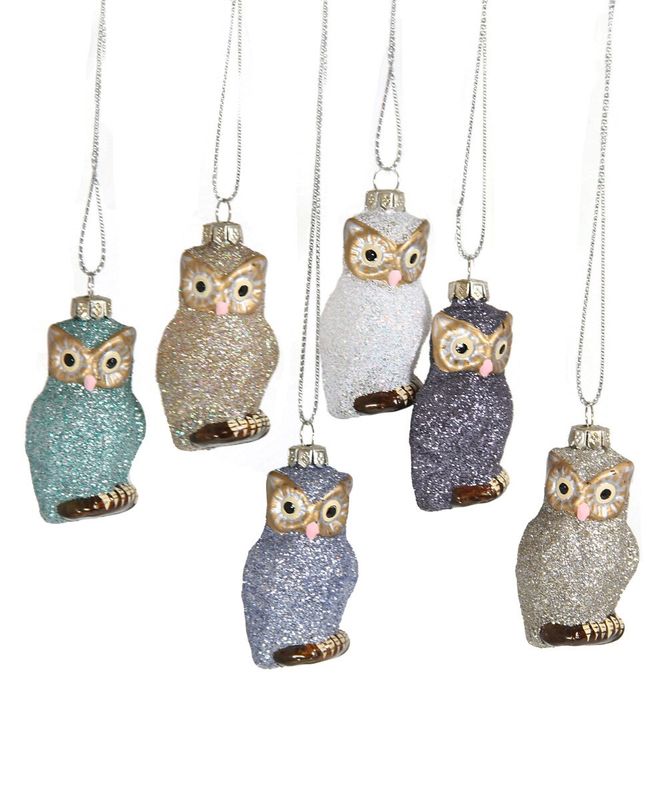 Tiniest Owl Glittered Ornament