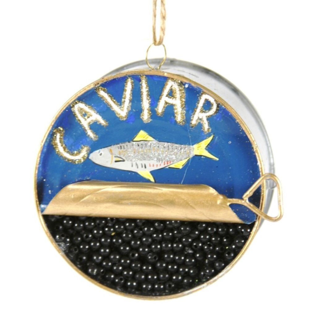 Tin Caviar Ornament