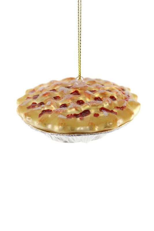 Handmade Cherry Pie Ornament - Glass