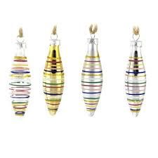 Ornament Glass Rainbow Spindle