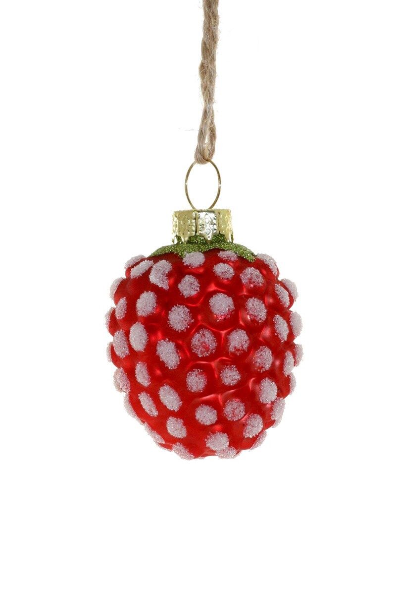 Glass Raspberry Ornament