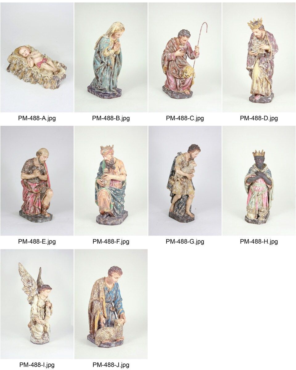 10  Large Piece Nativity - BEAUTIFUL