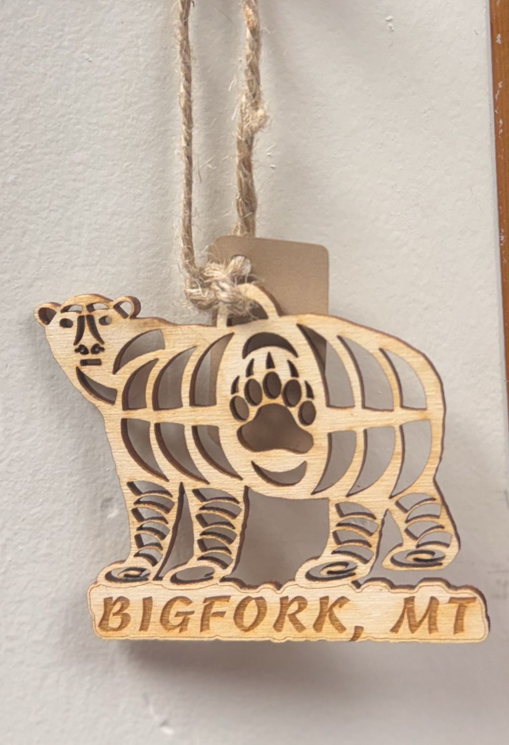 Tribal Bear Wood Ornament - Bigfork - EXCLUSIVE