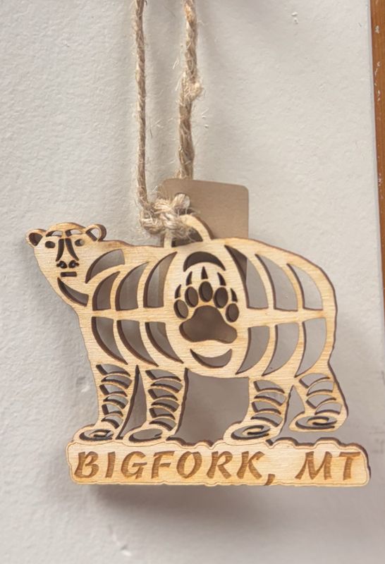 Tribal Bear Wood Ornament - Bigfork - EXCLUSIVE