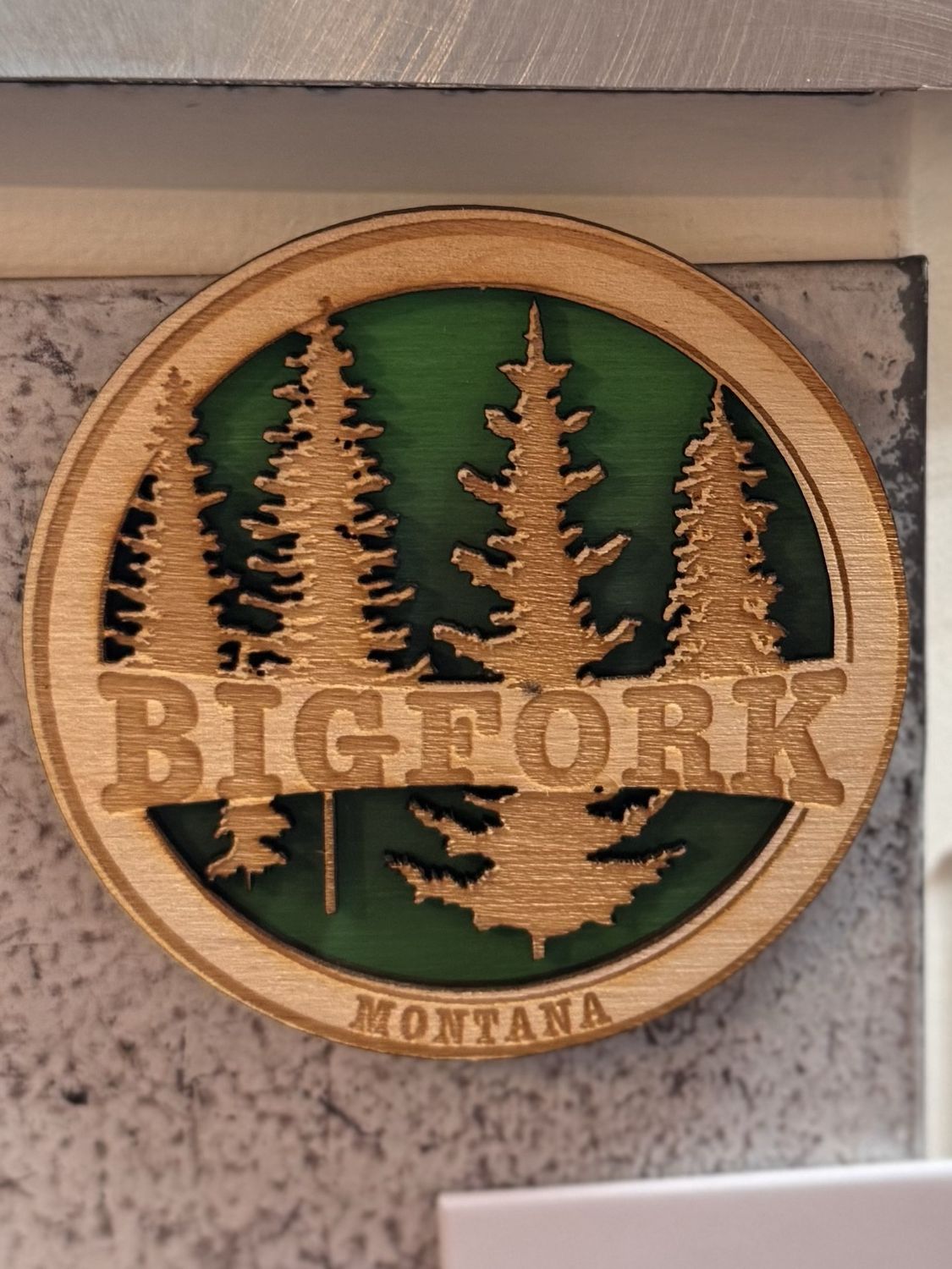 Tree Circle - Bigfork - Wood Magnet - EXCLUSIVE