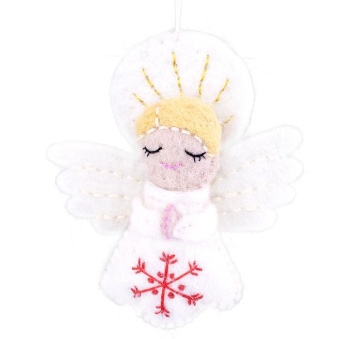 Ornament Felt Snowflake Angel