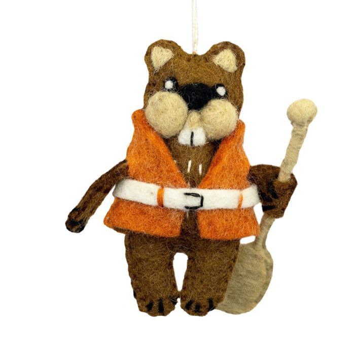 Ornament Felt Camp Beaver