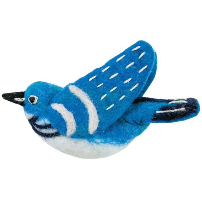 Handmade Tiny Felt Bluebird