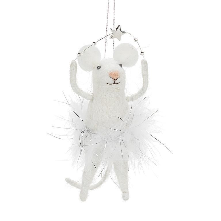 Fancy Ballerina Mouse Ornament