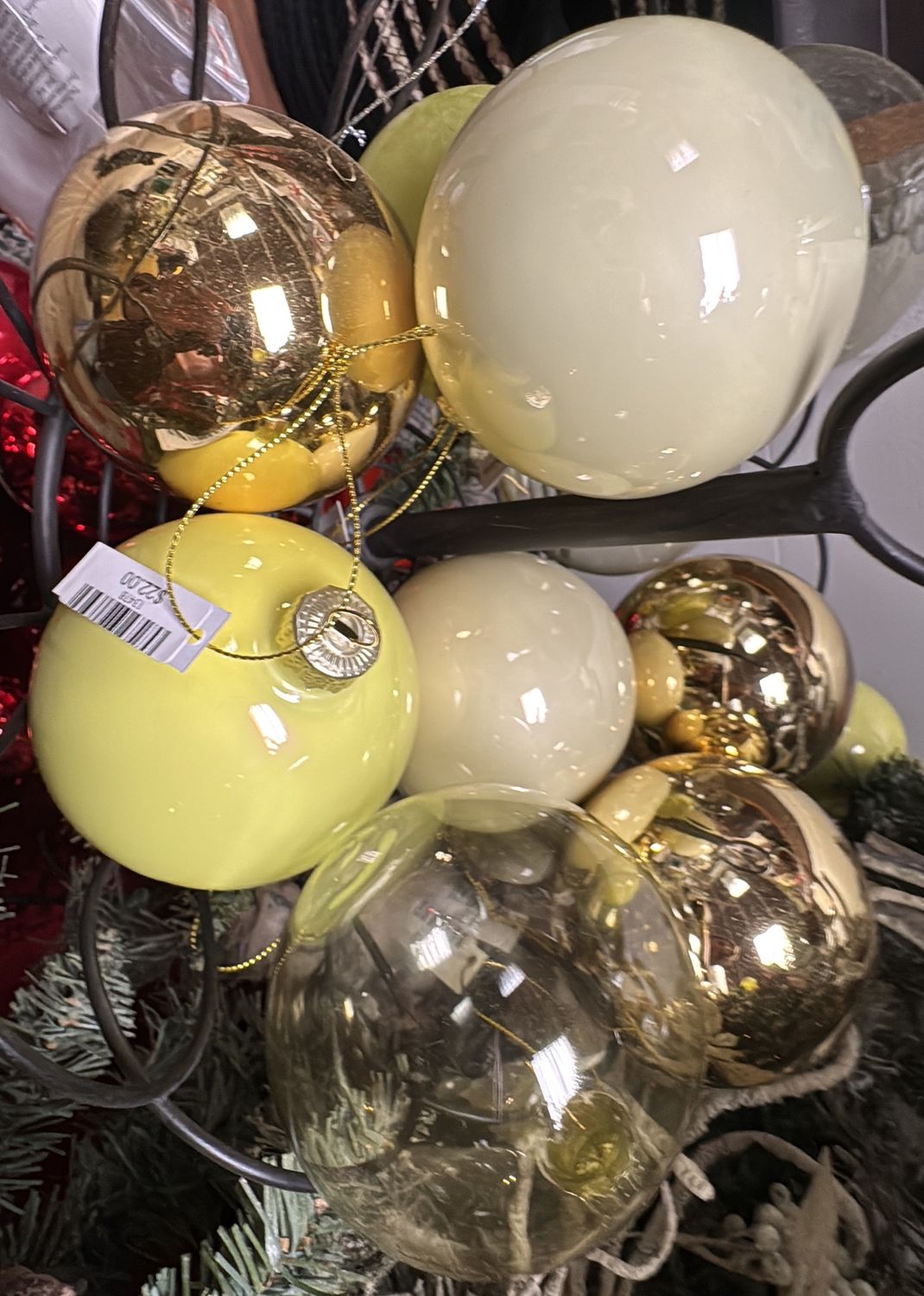 Ornament Balls  - Yellowish Assortment