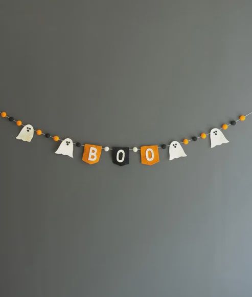 Halloween Felt Boo Garland