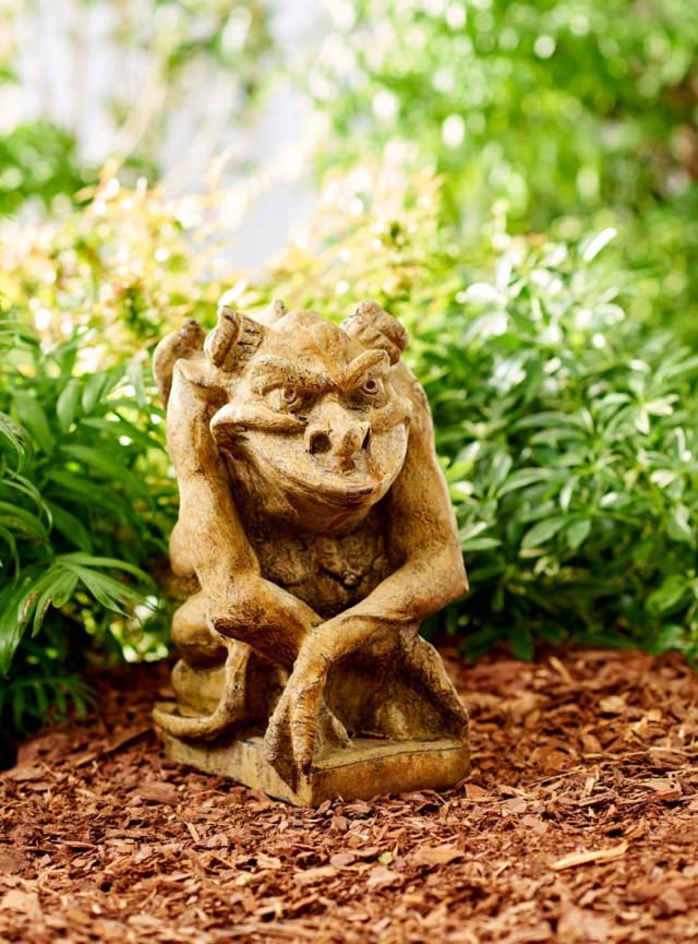 Larger Gargoyle for Your Garden  - Concrete