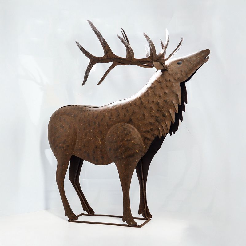Rustic Metal Elk - Decor Piece