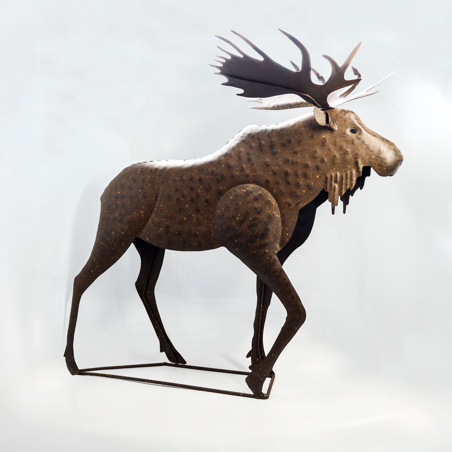 Rustic Metal Moose