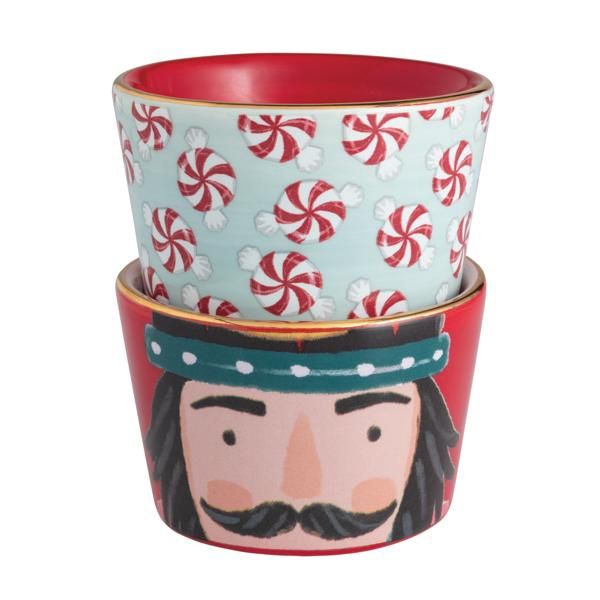 Peppermint Pattern Tidbit Set