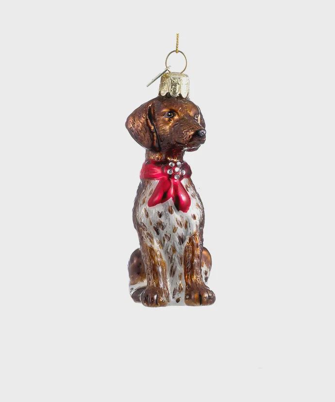 Glass German Shorthair Ornament