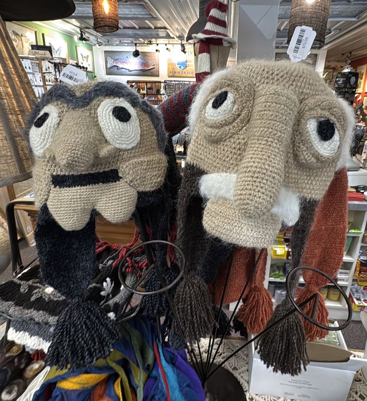 Old Men Ski Hat - Hand Crocheted