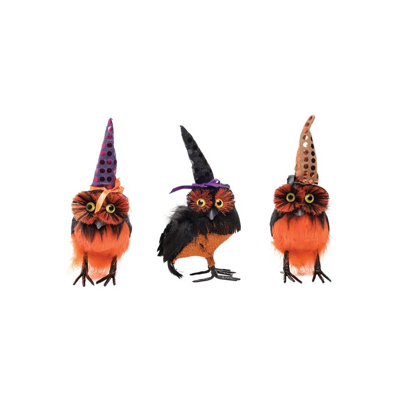 Witchy Owl Figure - Halloween Decor
