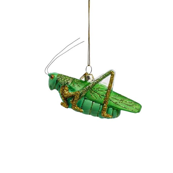 Glass Cricket Ornament