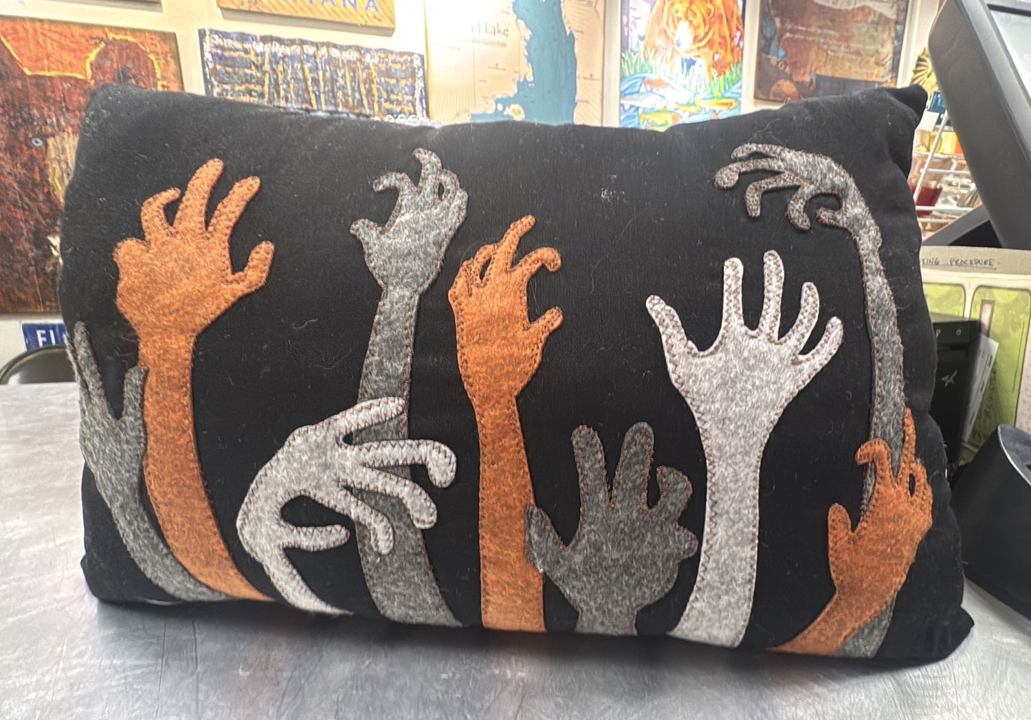 Pillow Haunting Hands