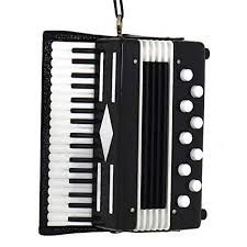 Black Accordion Ornament