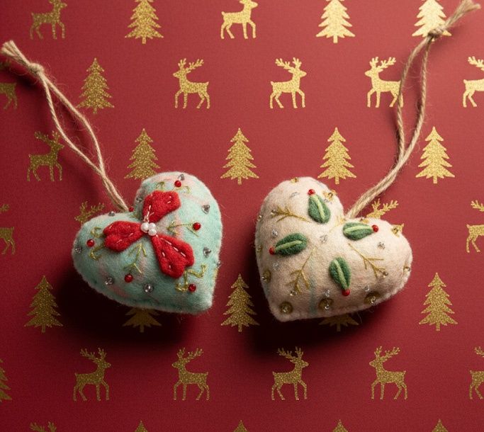 Wool Felt Heart - Ornament