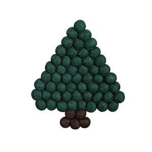 Shades of Green Trivet Tree Fabric,
